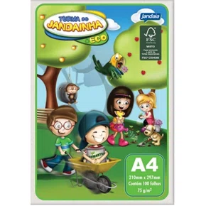 Papel Sulfite A-4 Reciclado Jandainha C/100fls