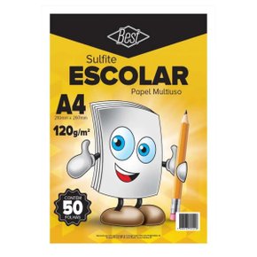 Papel Sulfite A4 Branco 120g 50 Folhas Best