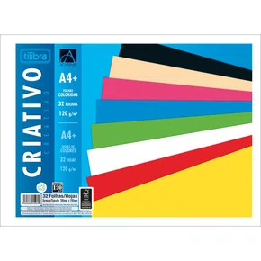 Papel Sulfite Criativo A4 120g/m² 24 Folhas Académie Tilibra