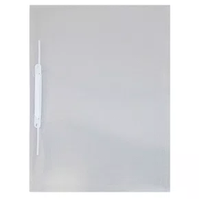 Pasta com Grampo Trilho Plástica Ofício Cristal - ACP