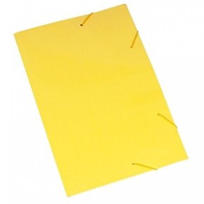 Pasta Elástico Papelão Amarelo Polycart