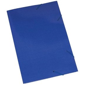 Pasta Elástico Papelão Azul Polycart