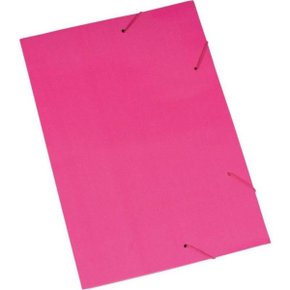 Pasta Elástico Papelão Rosa Polycart