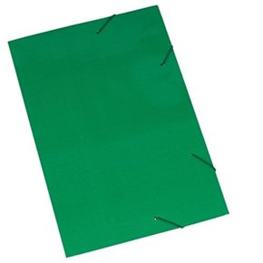 Pasta Elástico Papelão Verde Polycart
