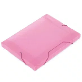 Pasta Plástica 1/4 Rosa Transparente 20mm - ACP