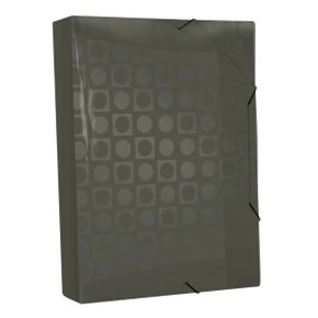 Pasta Plastica Decorada Preta 55mm Fume Ref 305 Dac