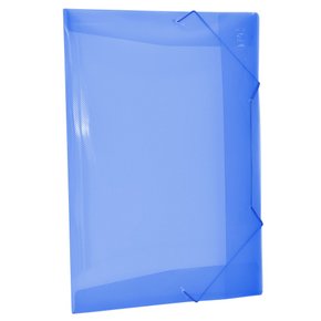 Pasta Plástica Elástica Ofício S/ Lombo Azul DAC