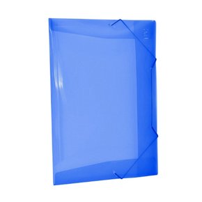 Pasta Plástica Elástica Ofício S/ Lombo Azul Ref.201 DAC