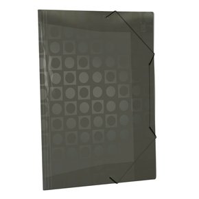 Pasta Plástica Elástica Ofício S/ Lombo Fume Decorada DAC