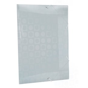 Pasta Plástica Ofício S/ Lombo Transparente Decorada DAC