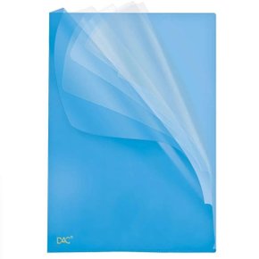 Pasta Plástica L A4 com 5 Divisões Azul Ref. 682PP DAC