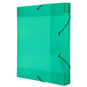 Pasta Plastica Verde Transp 40mm Polibras