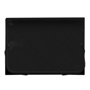 Pasta Sanfonada A4 com 12 Divisórias Preta All Black DAC