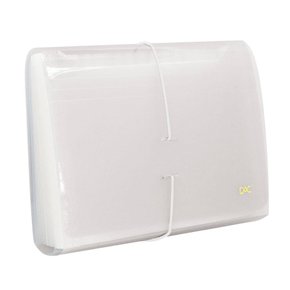 Pasta Sanfonada Duplicata 1/2 31 Divisórias Transparente DAC