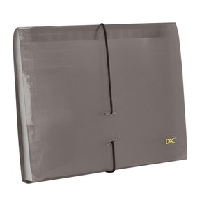 Pasta Sanfonada Duplicata Plástica com 12 Div Fumê Line DAC