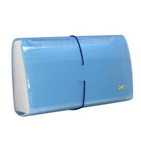 Pasta Sanfonada Duplicata Plástica com 31 Azul Line DAC