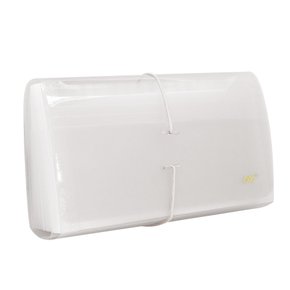 Pasta Sanfonada Duplicata Plástica com 31 Transparente Line DAC