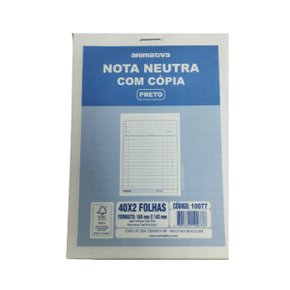 Pedido Nota Neutra com Copia e Pauta Preta Animativa