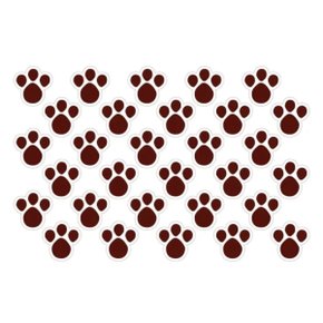 Pegada de Coelho Pequena Marrom - C/ 20 Unidades