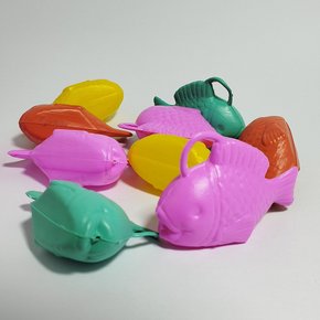 Peixinho Plástico para Pescaria - Cartela com 10 Unidades (Para Água)