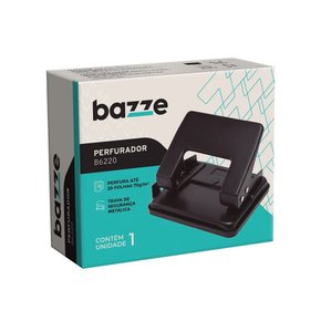 Perfurador 2 Furo 20fls Preto B6220 Bazze