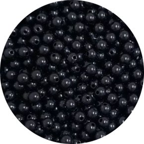 Pérola Inteira 6mm Negra 500g