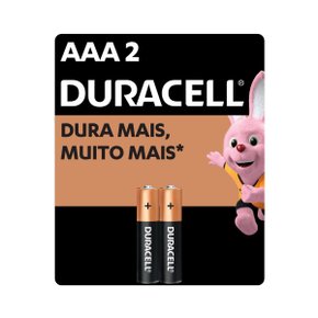 Pilha Pequena AAA Alcalina C/ 02un Duracell