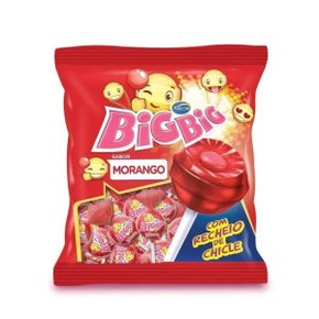 Pirulito Chiclete Big Big Morango C/50un