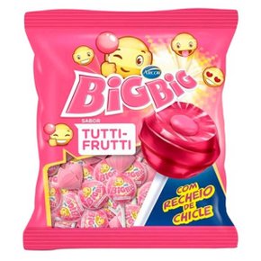 Pirulito Chiclete Big Big Tutti Frutti C/ 50 Un