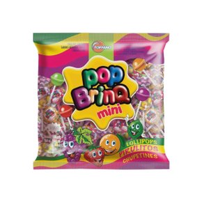 Pirulito Pelota Mini Sortido 300g Pop Brinq Toffano
