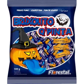 Pirulito Pinta a Língua 50 unidades 500g Bruxolito Florestal