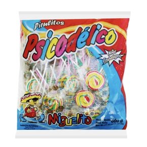 Pirulito Psicodélico P1 Miguelito - Pacote com 50 Unidades