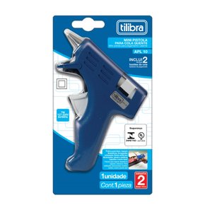 Pistola Para Cola Quente Pequena Azul APL10 Tilibra