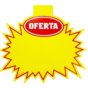 Placa de Oferta Splash 16x14cm c/ 10 un