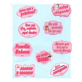 Placa Divertida Bebe Menina C/ 9 Un R66613 Piffer