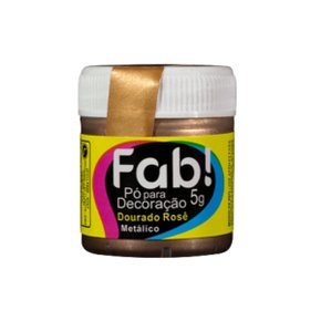 Pó Decoração Dourado Rosé FAB 5g