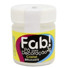 Pó Decoração Nacarado Cristal 3g Fab