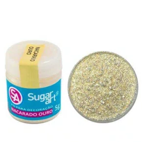 Pó Decoração Nacarado Ouro Sugarart 3g