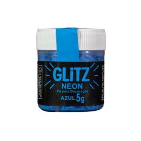 Pó Decoração Neon Azul Glitz 5g