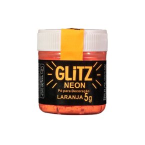 Pó Decoração Neon Laranja Glitz 5g