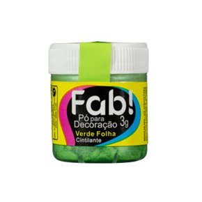 Pó Decoração Verde Folha Cintilante FAB 3g