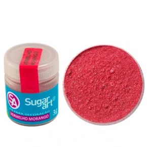 Pó Decoração Vermelho Morango Sugarart 3g