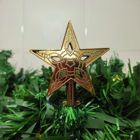 Ponteira de Árvore Estrela Detalhada 9cm Dourado Neotrentina