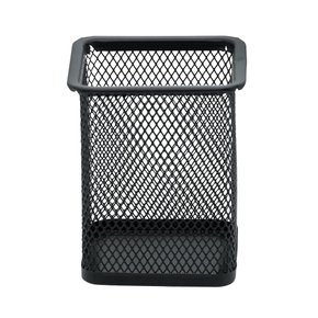 Porta Canetas Aramado Quadrado Preto Brw