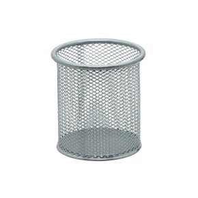 Porta Canetas Aramado Redondo Prata BRW