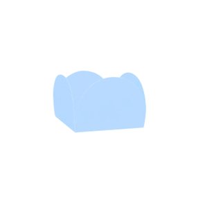 Porta Forminha Doces Pequena Azul Claro com 50 unidades Regina