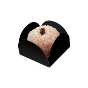 Porta Forminha Doces Pequena Preto com 50 unidades Regina