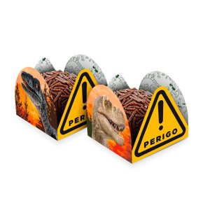 Porta Forminhas Doces Dinossauro 50 unid  Regina