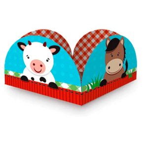 Porta Forminhas Doces Festa Fazendinha 50 unid  Regina