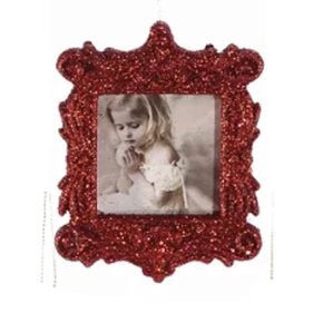 Porta-Retrato Vermelho 12cm com Pingente Ref 23123